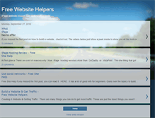Tablet Screenshot of freewebsitehelpers.blogspot.com