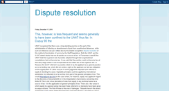 Desktop Screenshot of disputeresolutionnyc.blogspot.com