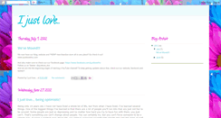 Desktop Screenshot of ijustlove03.blogspot.com