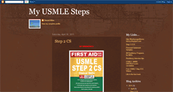 Desktop Screenshot of myusmlepath.blogspot.com