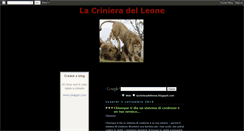 Desktop Screenshot of lacrinieradelleone.blogspot.com