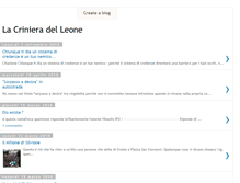 Tablet Screenshot of lacrinieradelleone.blogspot.com