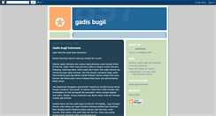 Desktop Screenshot of gadisbugil.blogspot.com