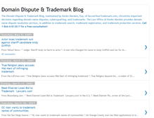 Tablet Screenshot of domaindisputeblog.blogspot.com