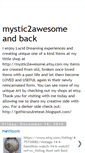 Mobile Screenshot of mystic2awesome.blogspot.com