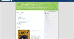Desktop Screenshot of goodbooksforya.blogspot.com
