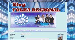 Desktop Screenshot of blogdafolharegional.blogspot.com