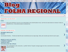 Tablet Screenshot of blogdafolharegional.blogspot.com