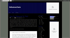 Desktop Screenshot of disillusionedrants.blogspot.com