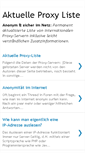 Mobile Screenshot of aktuelle-proxy-liste.blogspot.com