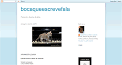 Desktop Screenshot of bocaqueescrevefala.blogspot.com