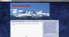 Desktop Screenshot of gestionsostenibledelagua.blogspot.com