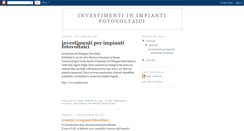 Desktop Screenshot of investimenti-in-impianti-fotovoltaici.blogspot.com