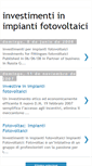 Mobile Screenshot of investimenti-in-impianti-fotovoltaici.blogspot.com