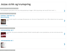 Tablet Screenshot of jezzasstrikkogkrumspring.blogspot.com