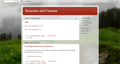Desktop Screenshot of bizinessandfinance.blogspot.com