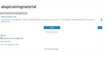 Tablet Screenshot of abaptrainingmaterial.blogspot.com