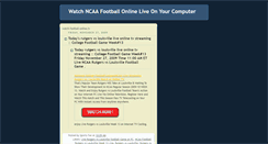 Desktop Screenshot of ncaalivetv.blogspot.com