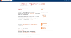 Desktop Screenshot of criticadearquitectura2008.blogspot.com