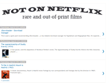 Tablet Screenshot of notonnetflix.blogspot.com