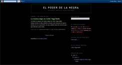 Desktop Screenshot of elpoderdelanegra.blogspot.com