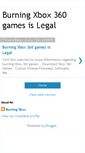 Mobile Screenshot of burningxbox360-games.blogspot.com