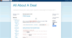 Desktop Screenshot of allaboutadeal.blogspot.com