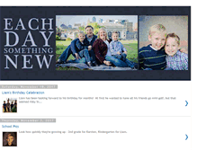 Tablet Screenshot of eachdaysomethingnew.blogspot.com