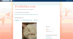 Desktop Screenshot of livelifelikecom.blogspot.com