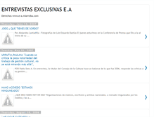 Tablet Screenshot of entrevistasexclusivas.blogspot.com