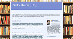 Desktop Screenshot of brickiereadingblog.blogspot.com