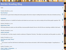 Tablet Screenshot of brickiereadingblog.blogspot.com
