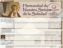 Tablet Screenshot of hermandaddelasoledad.blogspot.com