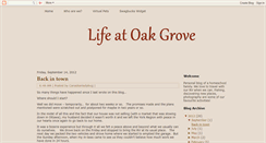 Desktop Screenshot of lifeatoakgrove.blogspot.com