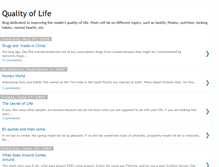 Tablet Screenshot of improveyourqualityoflife.blogspot.com