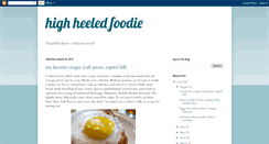 Desktop Screenshot of highheeledfoodie.blogspot.com