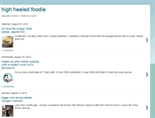 Tablet Screenshot of highheeledfoodie.blogspot.com