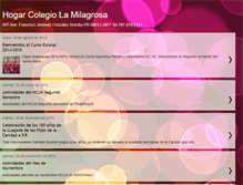 Tablet Screenshot of hogarcolegiolamilagrosa.blogspot.com