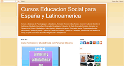Desktop Screenshot of cursoseducacionsocial.blogspot.com