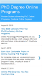 Mobile Screenshot of phddegreeonlineprograms.blogspot.com