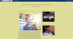 Desktop Screenshot of 5fivelittlemonkeys.blogspot.com