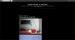 Desktop Screenshot of everything-is-design.blogspot.com
