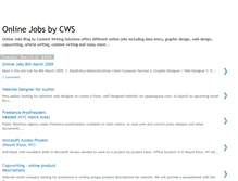 Tablet Screenshot of cws-onlinejobs.blogspot.com