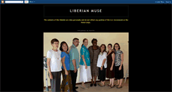 Desktop Screenshot of liberian-muse.blogspot.com