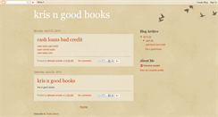 Desktop Screenshot of krisngoodbooks.blogspot.com