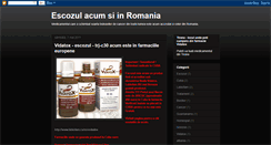 Desktop Screenshot of escozul-romania.blogspot.com