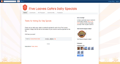 Desktop Screenshot of fiveloavescafe.blogspot.com