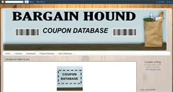 Desktop Screenshot of bargainhoundcoupons.blogspot.com