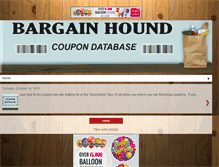 Tablet Screenshot of bargainhoundcoupons.blogspot.com