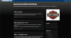 Desktop Screenshot of maryreynoldsunionbay.blogspot.com